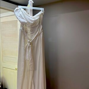 Brand new 2 xl Elegant White strapless jumpsuit